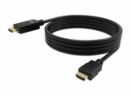 VISION - Kabel adaptéru - DisplayPort s piny (male) do HDMI s piny (male) - 2 m - cerná - podpora 8K60Hz