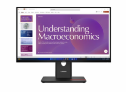 Lenovo ThinkVision T24d-40 - LED monitor - 24" (23.8" zobrazitelný) - 1920 x 1080 Full HD (1080p) @ 120 Hz - IPS - 250 cd/m? - 1500:1 - 4 ms - HDMI, DisplayPort, USB-C - reproduktory - černá eclipse