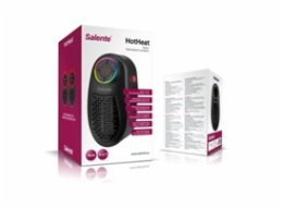 Salente HotHeat, teplovzdušný mini ventilátor, 500 W, černý