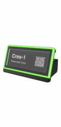 Crestron DSS-100 - Status indicator - desk scheduling - bezdrátový - 802.11b/g/n, Bluetooth 4.2 LE - 2.4 Ghz - texturovaná cerná