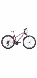 Horské jízdní kolo Capriolo MONITOR Lady FSL 26"/17" bordo-bílo-tyrkysové 