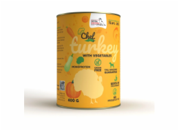 SYTA MICHA Chef Turkey with vegetables - vlhké krmivo pro psy - 400g