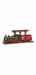 RoboTime 3D dřevěná skládačka Vintage parní lokomotiva