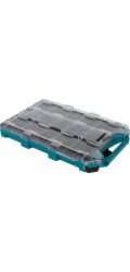 Makita MAKTRAK Organizer flach M (blau/transparent, Transparenter Deckel)