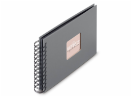 Hama  Fine Art  Spiral Steingrau 24x17 50 schwarze Seiten    9839