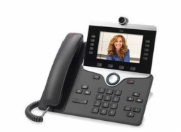 Cisco IP Phone 8865 - IP video telefon - s digitální fotoaparát, rozhraní Bluetooth - SIP, SDP - 5 rádku - uhel - repasovaný