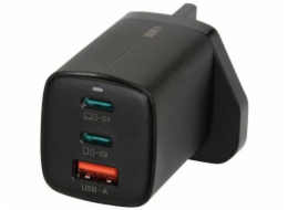 iBOX C-65 Black, GaN 65W univerzální nabíječka Zástrčka ve Velké Británii