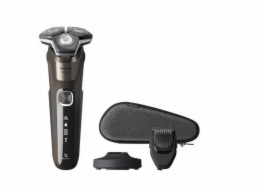 Elektrický holicí strojek pro muže, hnědý + pouzdro Philips série 5000 S5886/38