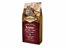 CARNILOVE Cat Adult Energy & Outdoor Reindeer - suché krmivo pro kočky - 6kg