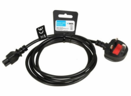 iBOX napájecí kabel pro notebooky (jetel) VDE 1.8m UK zástrčka
