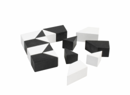 Detoa Hlavolam Tangram černobílý