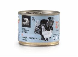 3COTY Turkey, chicken and krill Senior - mokré krmivo pro kočky - 180g