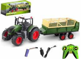 Madej R/C traktor s přívěsem a USB nabíjením Madej R/C traktor s přívěsem a USB nabíjením