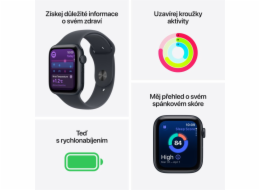 Apple Watch SE 3 GPS + Cellular 44mm Midnight Aluminium Case with Midnight Sport Band - M/L