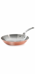 Pánev de Buyer, 6224.28, PRIMA MATERA, tvar pánve lyonnaaise, rukojeť z nerezové oceli, pro všechny varné desky, průměr 28 cm (dno 20 cm), výška 4 cm, váha 1,86 kg
