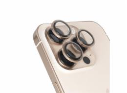 iStores by Epico Aluminium Lens Protector pro Apple iPhone 16 Pro / 16 Pro Max - pouštní titan