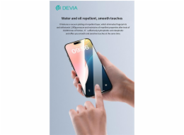 Deví ochranné sklo Van Series Anti-Static pro iPhone 16/15 - Black Frame