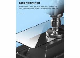 Deví ochranné sklo Van Series Anti-Static pro iPhone 15 Pro Max - Black Frame