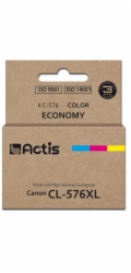 Actis KC-576 Inkoustová náplň do tiskárny Canon, náhrada za Canon CL-576XL; Supreme; 15 ml; barva: modrá, žlutá, červená