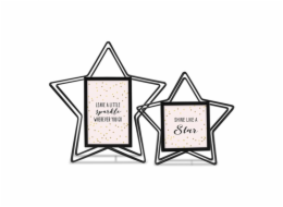 Hama Sada 2 rámů 10x10 a 10x15 stella černá