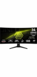 MSI MAG 346CQ počítačový monitor 86,4 cm (34") 3440 x 1440 px UltraWide Dual Quad HD LCD Černá