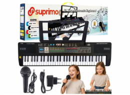 SUPRIMO 6109L - klávesnice s mikrofonem pro výuku hry, určená pro děti