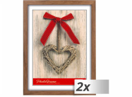 1x2 ZEP fotorámeček hnědý 15x20 plastový rám M483B