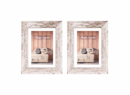 2x1 ZEP Nelson 6 bilohnedy 18x24 drevo obrazovy ram V21186