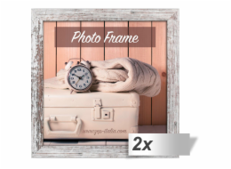 2x1 ZEP Nelson 6 bilohnedy 30x30 drevo obrazovy ram V21306