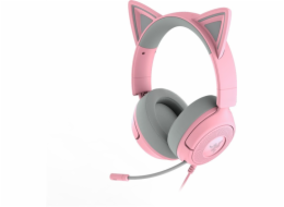 Razer Kraken Kitty V3 X Quartz (rosa/grau, 3,5-mm-Klinkenstecker)