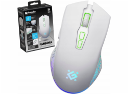 WIRELESS MOUSE DEFENDER PANDORA RF WHITE 3200dpi 7P
