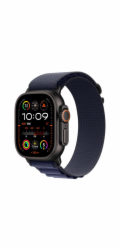 Apple Watch 49mm Navy Alpine Loop - Small - Black Titanium Finish