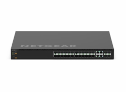 NETGEAR M4350 Series M4350-24F4X - Prepínac - L3 - rízený - 24 x 1/2.5 Gigabit SFP + 4 x combo 10 Gigabit SFP+ - proudení vzduchu zpredu dozadu - Lze montovat do rozvadece - pro NETGEAR AGM731F; ProSa