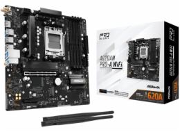 ASRock MB Sc AM5 A620AM PRO-A WIFI, AMD A620A, 4xDDR5, 1xHDMI, WIFI