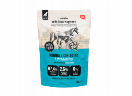 WIEJSKA ZAGRODA Horse meat with veal - vlhké krmivo pro psy - 500g