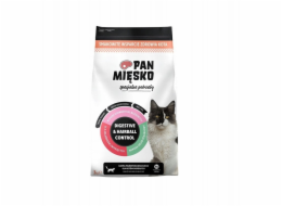 PAN MIĘSKO Digestive & Hairball Control Turkey - suché krmivo pro kočky - 3kg