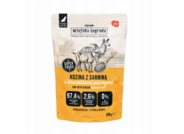 WIEJSKA ZAGRODA Goat and venison - vlhké krmivo pro psy - 500g