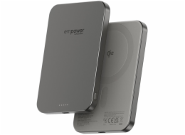 PanzerGlass empower bezdrátová Qi2 powerbanka 5000 mAh, MagSafe, grey