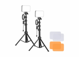 Neewer BP66 studio set dvě LED lampy + filtry + stativy Neewer BP66 studio set dvě LED lampy + filtry + stativy