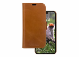 dbramante1928 Lynge - Pouzdro s klopou pro mobilní telefon - kuže full-grain - bronz - pro Apple iPhone 15