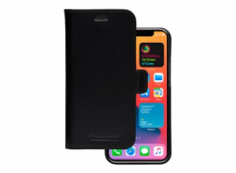 dbramante1928 Lynge - Pouzdro s klopou pro mobilní telefon - kuže full-grain - cerná - pro Apple iPhone 12, 12 Pro