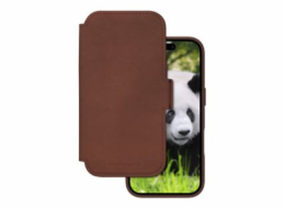 dbramante1928 Lynge - Pouzdro s klopou pro mobilní telefon - kompatibilita s MagSafe - kuže full-grain - dark tan