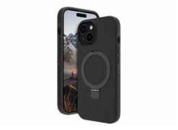 dbramante1928 Iceland Ultra - Zadní kryt pro mobilní telefon - s hliníkovým stojánkem - kompatibilita s MagSafe - D3O, plast - cerná - pro Apple iPhone 15