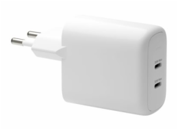 dbramante1928 re-charge - Sítový adaptér - 30 Watt - 2 výstupní konektory (24 pin USB-C) - bílá - Evropa