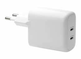 dbramante1928 re-charge - Sítový adaptér - 25 Watt - 2 výstupní konektory (24 pin USB-C) - bílá - Evropa