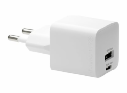 dbramante1928 re-charge - Sítový adaptér - 30 Watt - PD - 2 výstupní konektory (USB, 24 pin USB-C) - bílá - Evropa