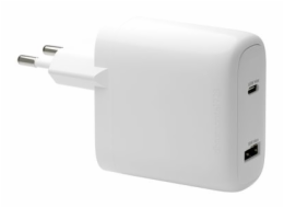 dbramante1928 re-charge - Sítový adaptér - 65 Watt - 2 výstupní konektory (24 pin USB-C, USB) - bílá - Evropa