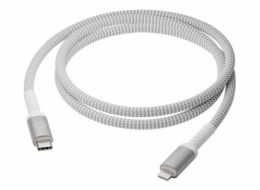 dbramante1928 re-charge - Kabel Lightning - 24 pin USB-C s piny (male) do Lightning s piny (male) - 1.2 m - pletený kabel, 100% recycled plastic