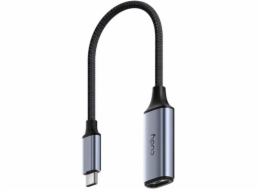 Cudy UH401 USB grafický adaptér Šedá, Stříbrná