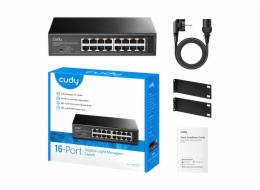 Switch CUDY GS1016E 16portový Gigabit Light